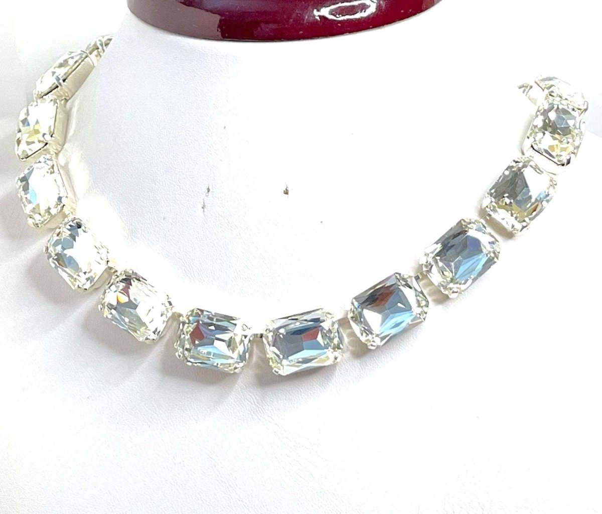 Clear Crystal Georgian Collet Necklace | Anna Wintour Style