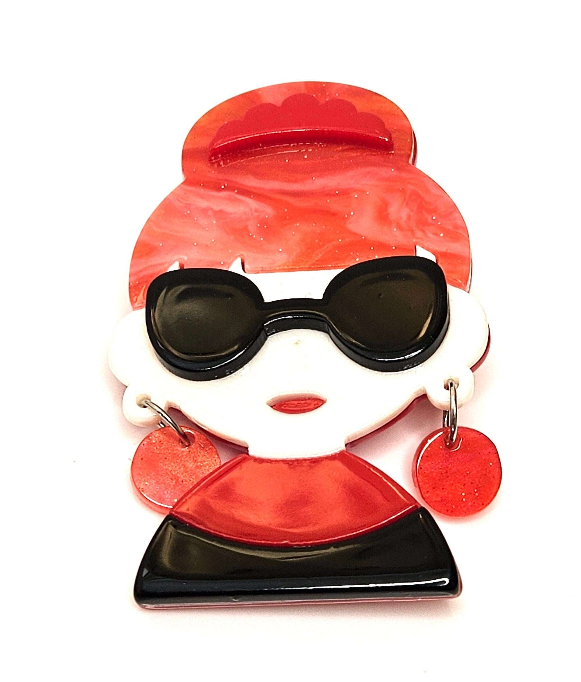 Goggles brooch on sale