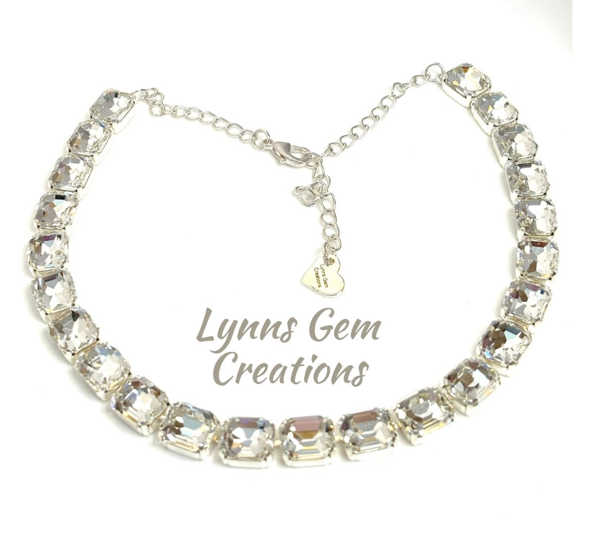 Blue Zircon Clear Anna Wintour Style Necklaces | Georgian Collet Crystal Choker