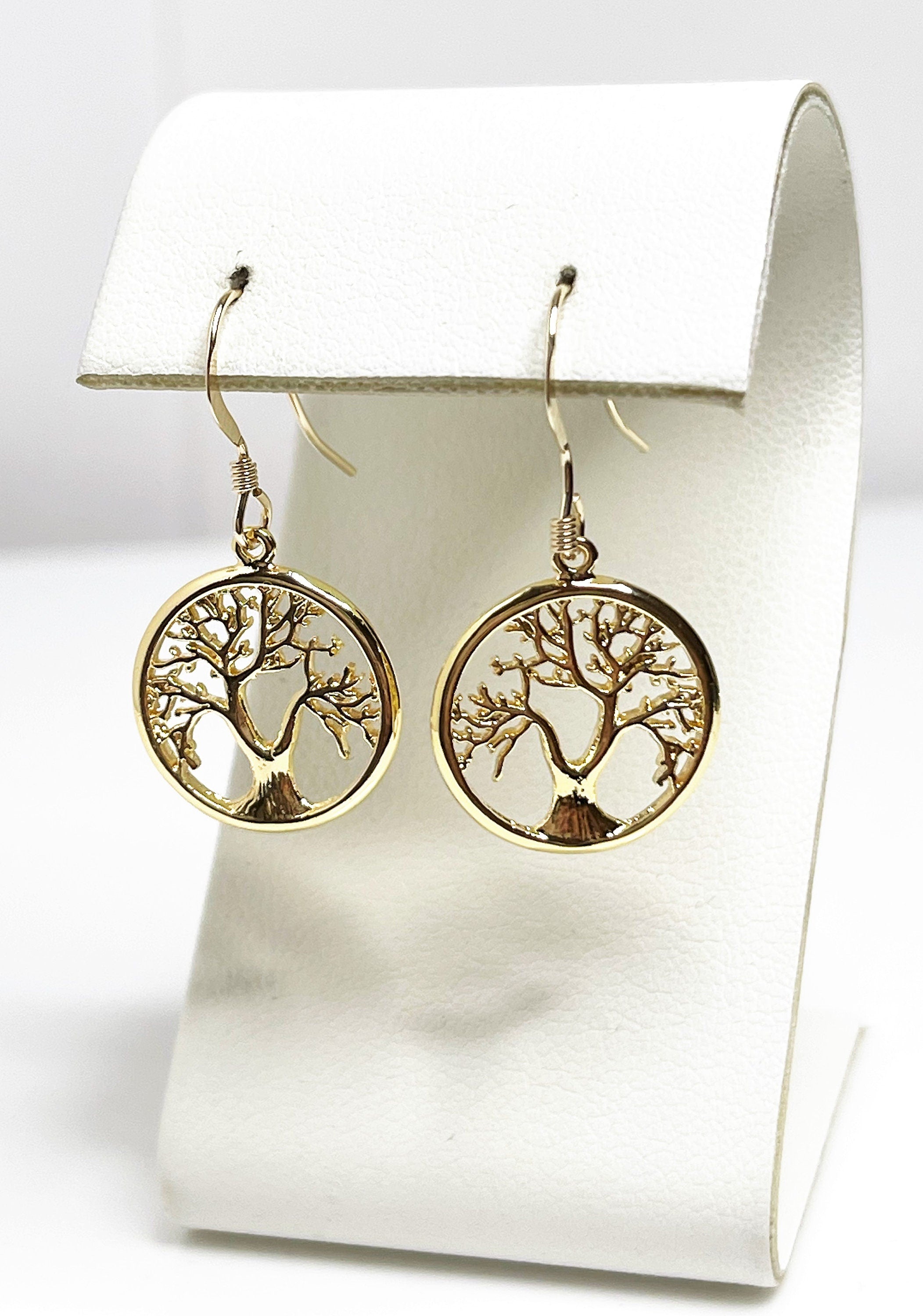 Gold Tree of Life Earrings | Gold Filled Dangles