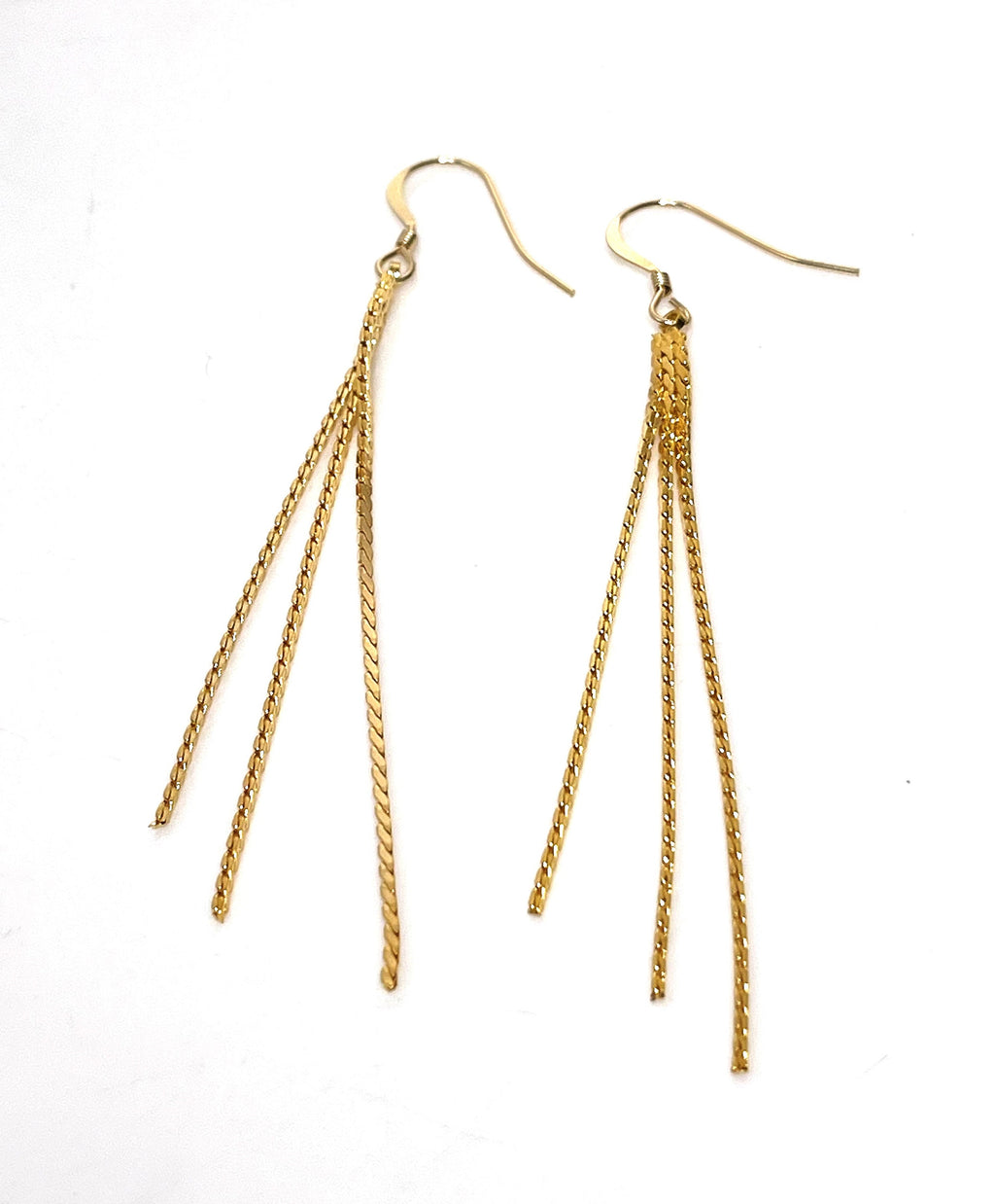 Long Multi-ChainTassel Earrings