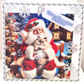Luxury Handmade Santa with Cat Christmas Card | Have a Puurfect Christmas