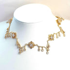 Elegant Teardrop Crystal Necklace Earrings | Regency Inspired | Fairycore Jewellery