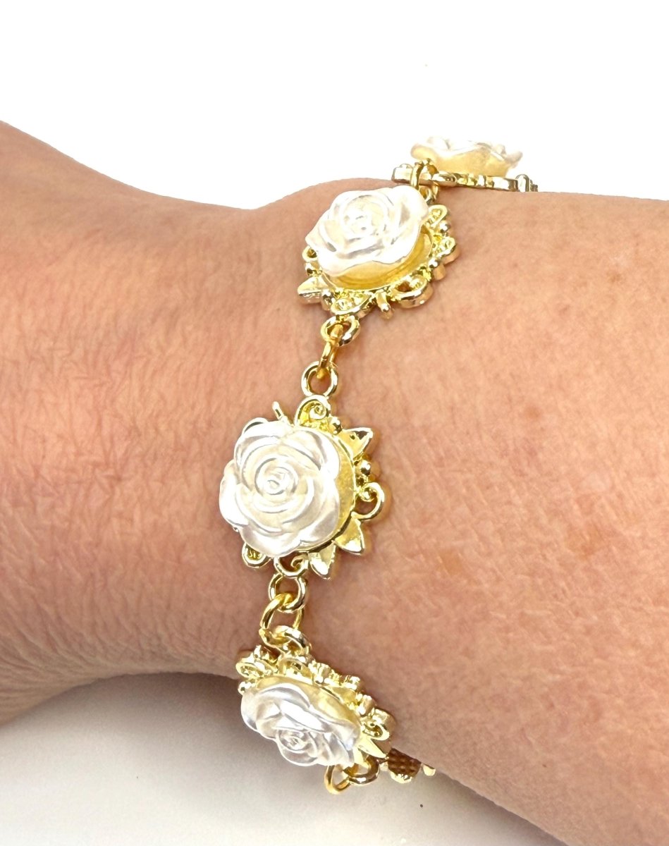 Black Rose Gold Plated Flower Jewellery Set, Medieval Tudor Style Floral Choker, Cottagecore Wedding, Regency Style Rose Jewellery