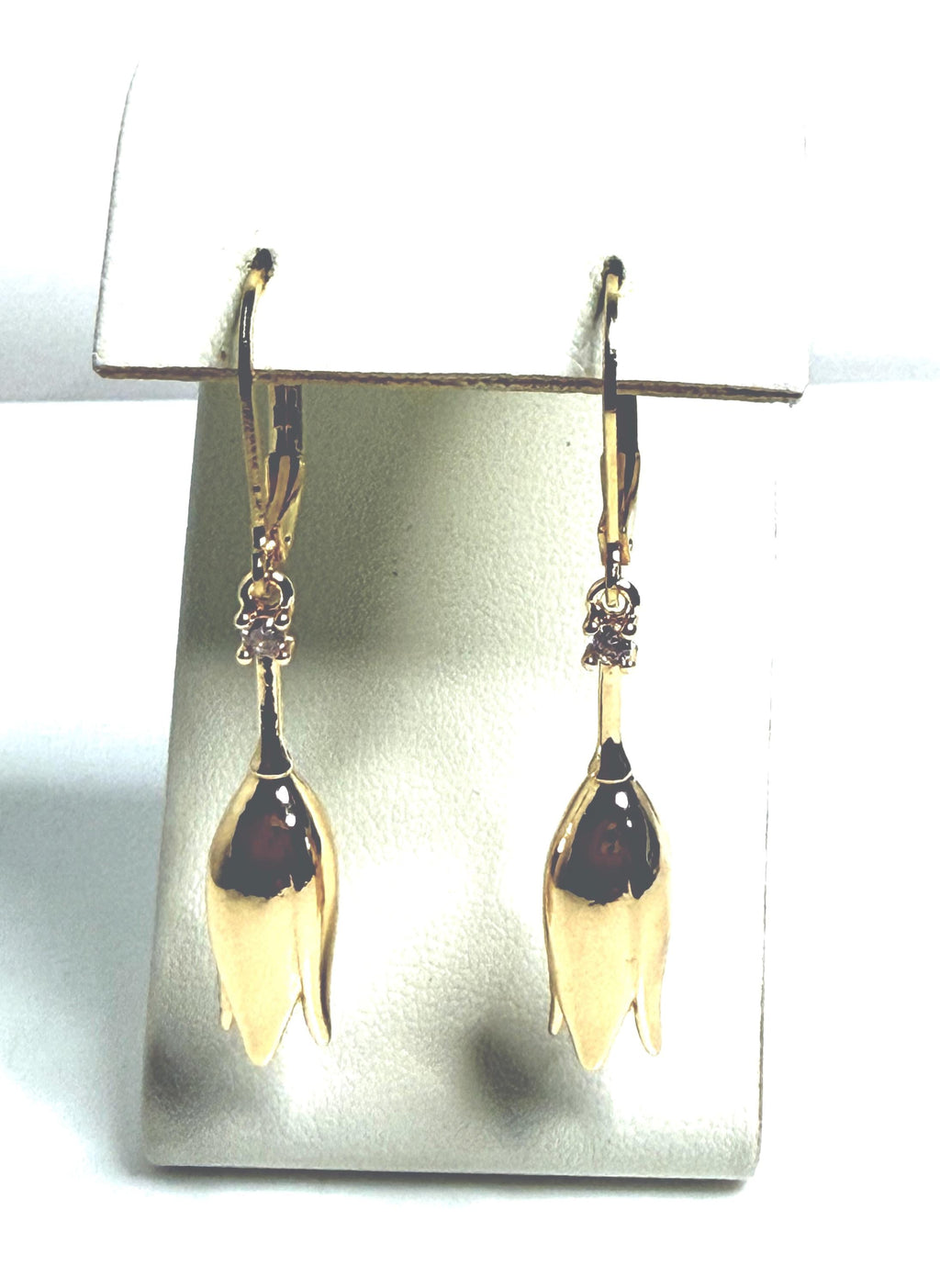 Gold BlueBell Crystal CZ Earrings | Gold Filled Drops