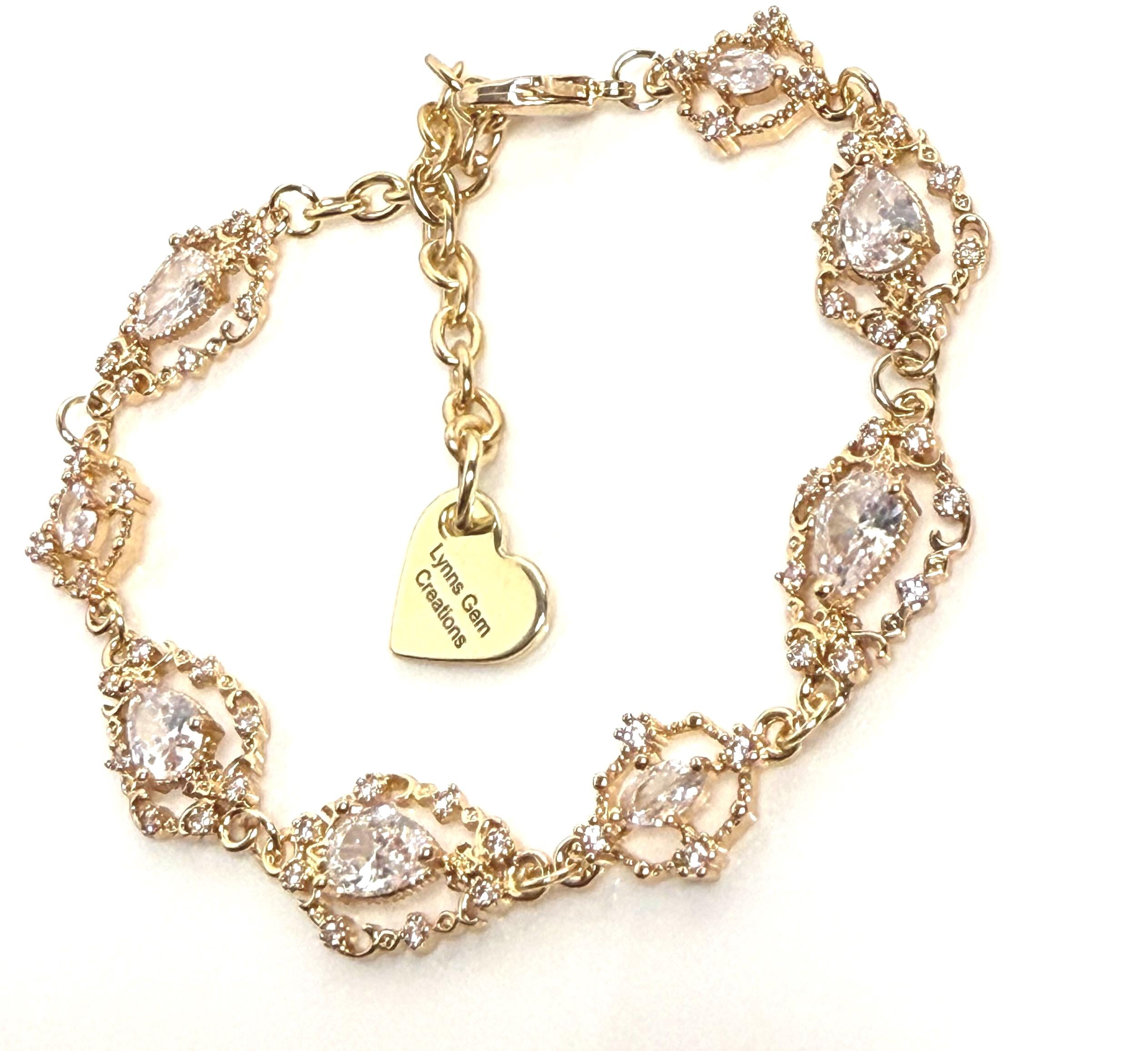 Regency Style Clear Crystal Choker and Earrings Set | Gold Plated Fairycore Jewellery