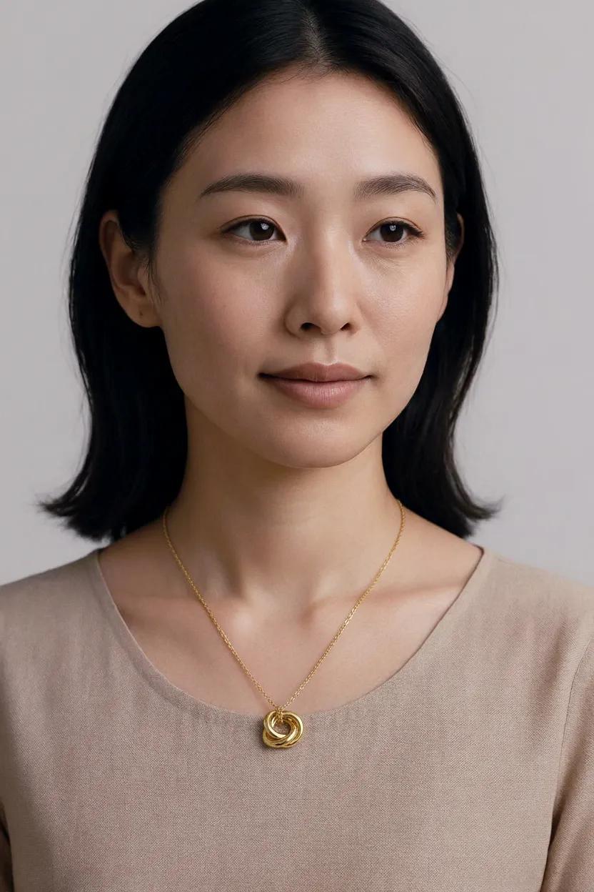 Gold Love Knot Necklace | 14kt Gold Filled | Minimalist Pendant