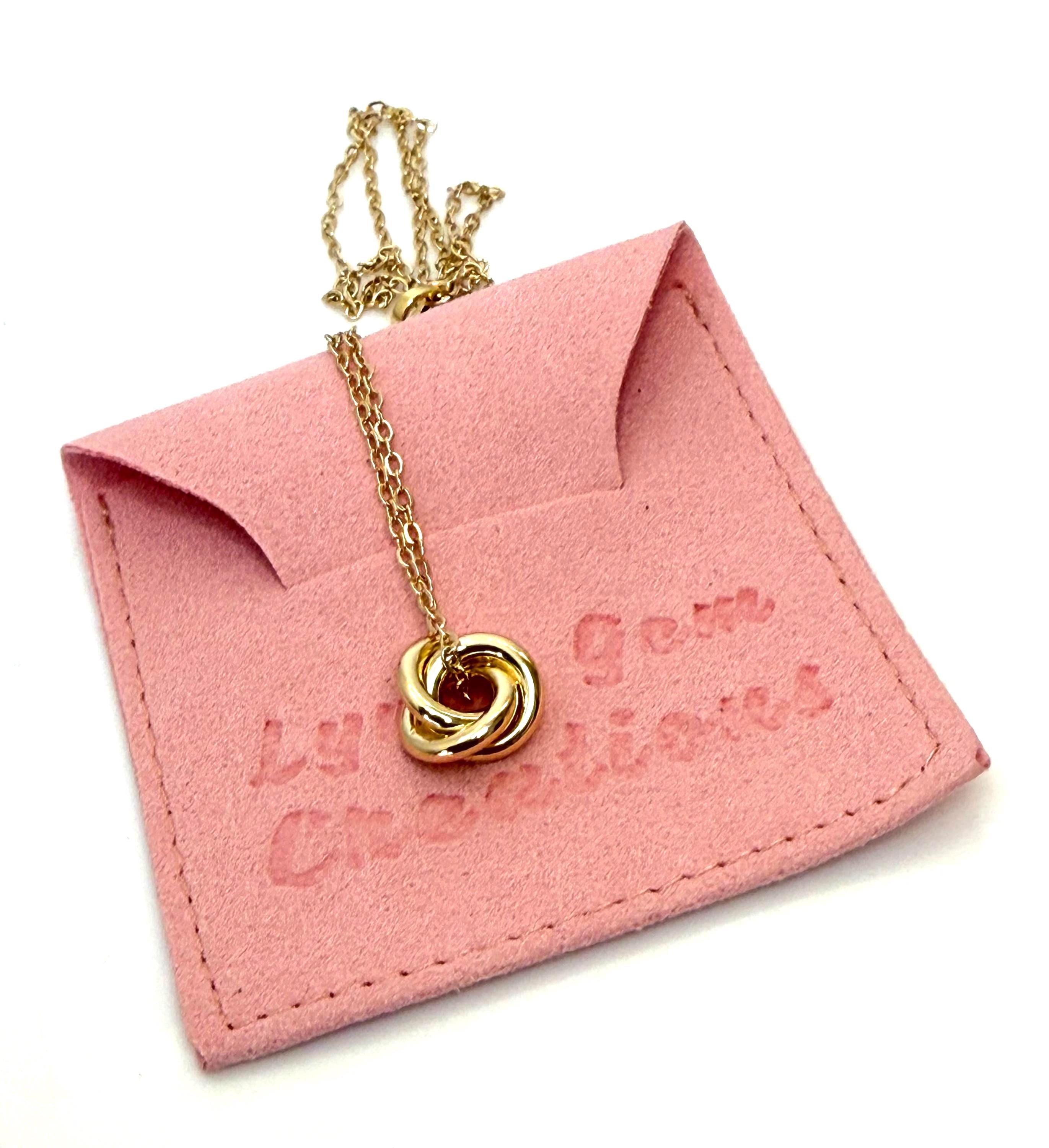 Gold Love Knot Necklace | 14kt Gold Filled | Minimalist Pendant