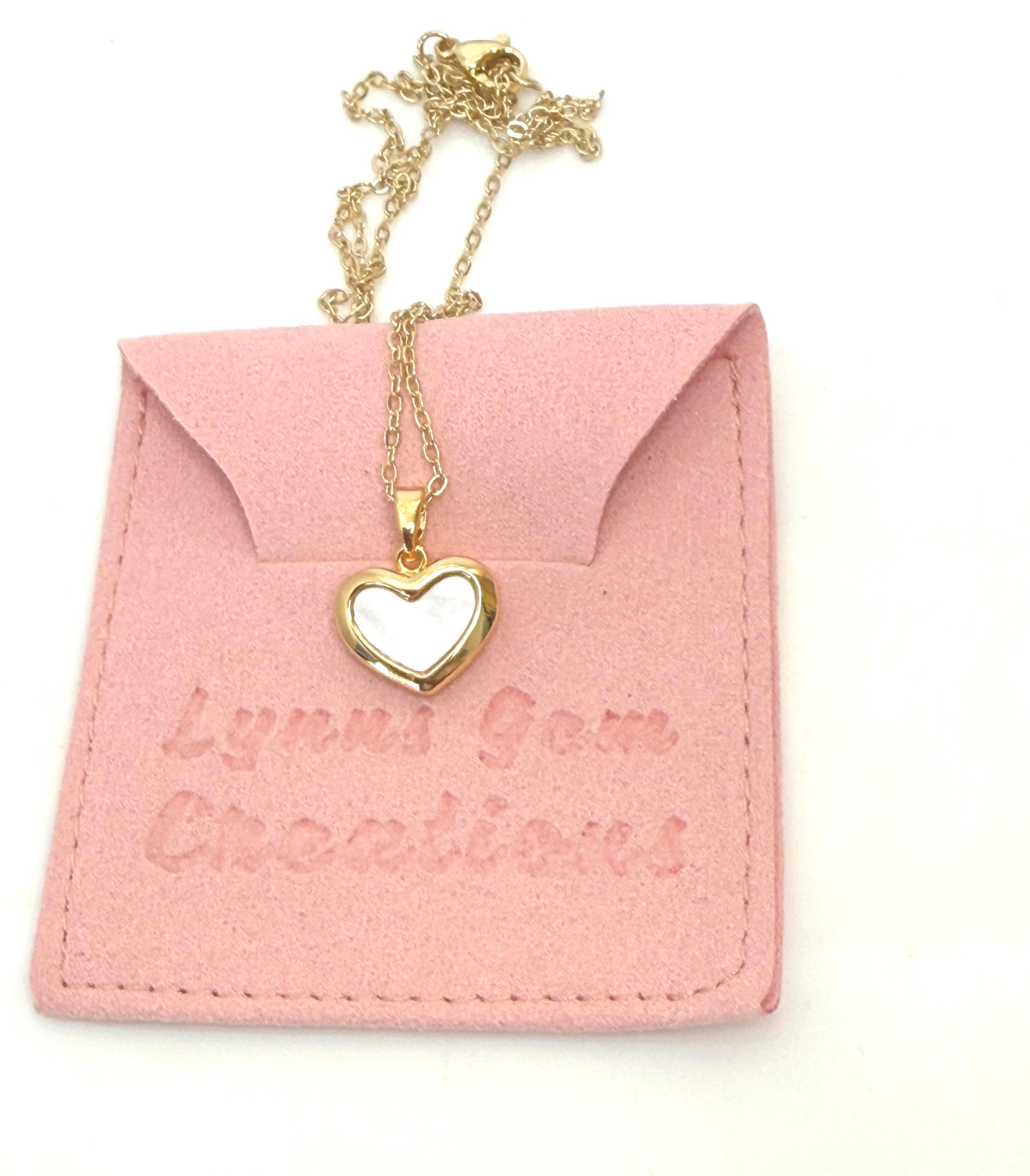 Gold Shell Heart Necklace | 14kt Gold Filled | Minimalist Pendant