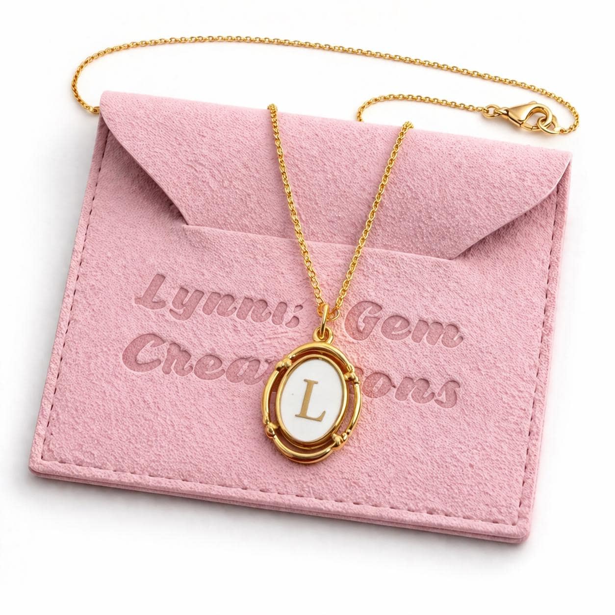 Gold Initial Necklace | Custom Letter Pendant | Personalised Gift For Her