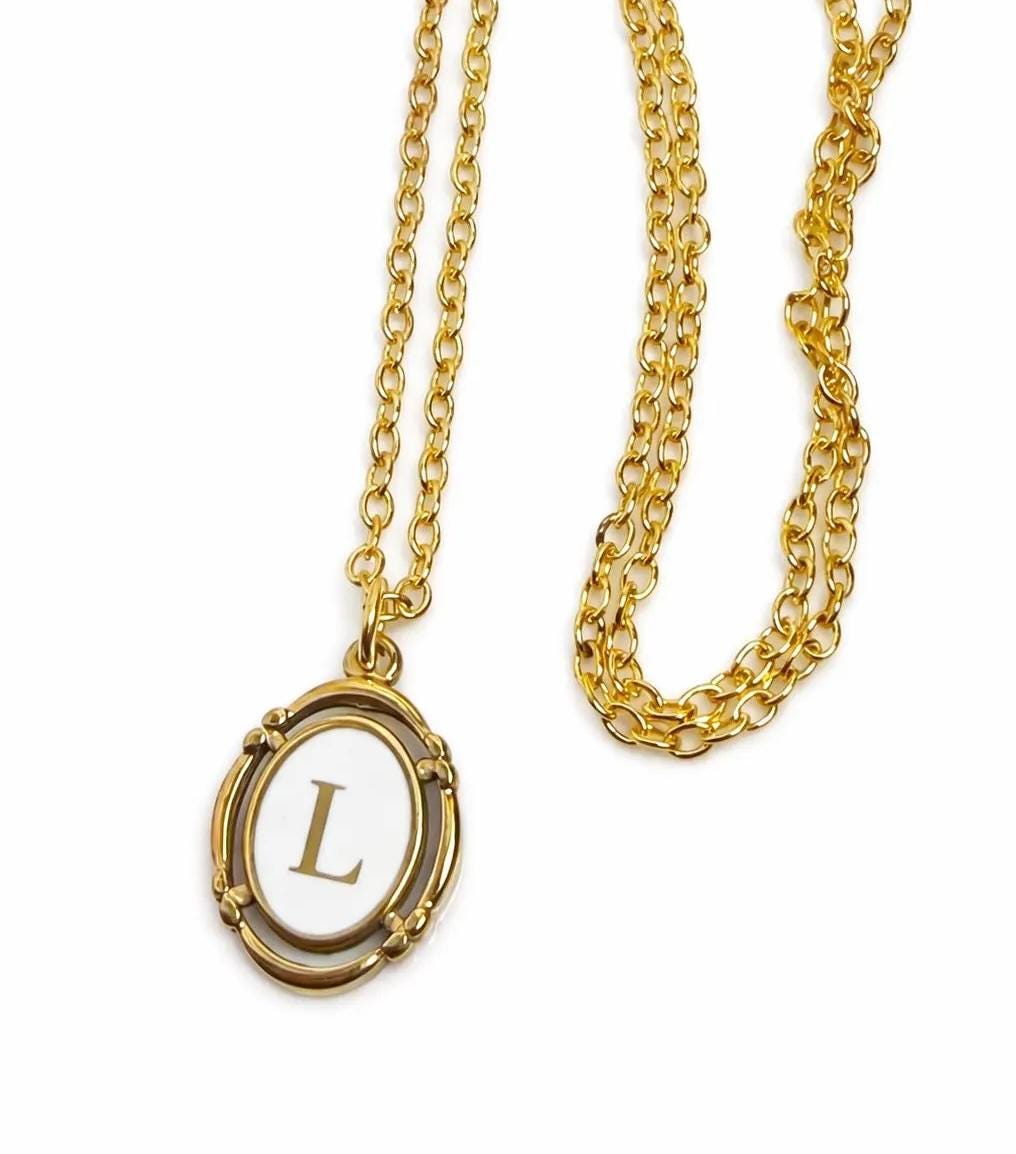 Gold Initial Necklace | Custom Letter Pendant | Personalised Gift For Her