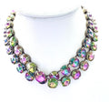 Crystal Statement Chokers, Rainbow Volcano and Rose, Georgian Collet Necklaces, Anna Wintour Style Gift for Her