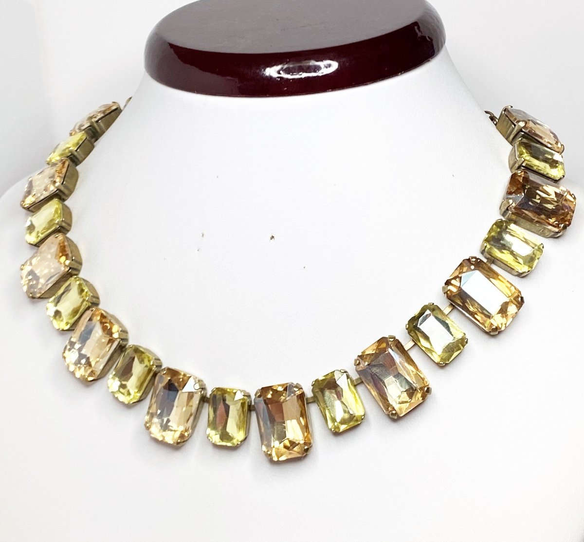 Light Silk Peach Georgian Collet Necklaces | Anna Wintour Style | Statement Choker