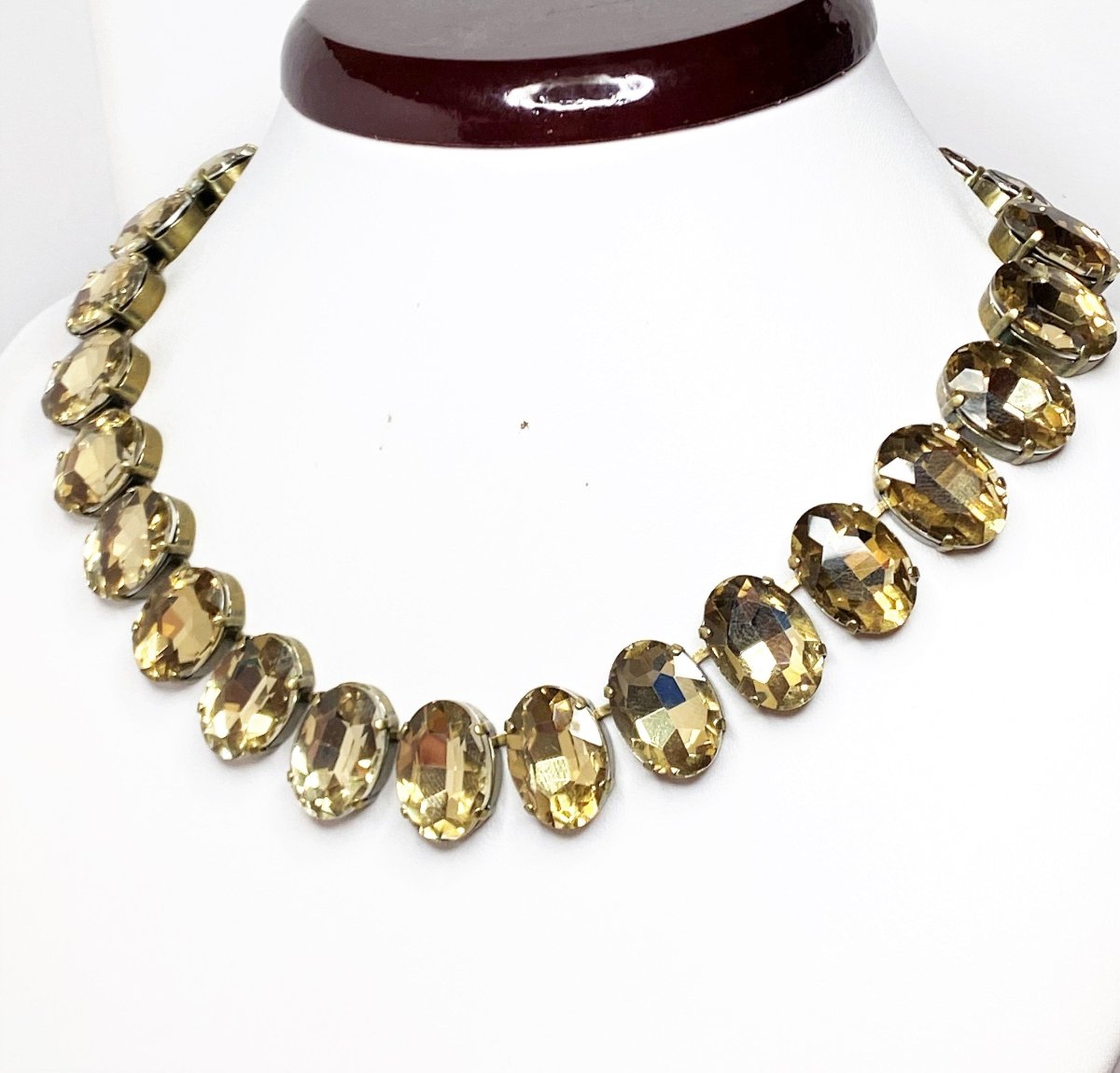 Light Silk Peach Georgian Collet Necklaces | Anna Wintour Style | Statement Choker