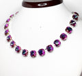 Purple Georgian Collet Crystal Chokers | Anna Wintour Style