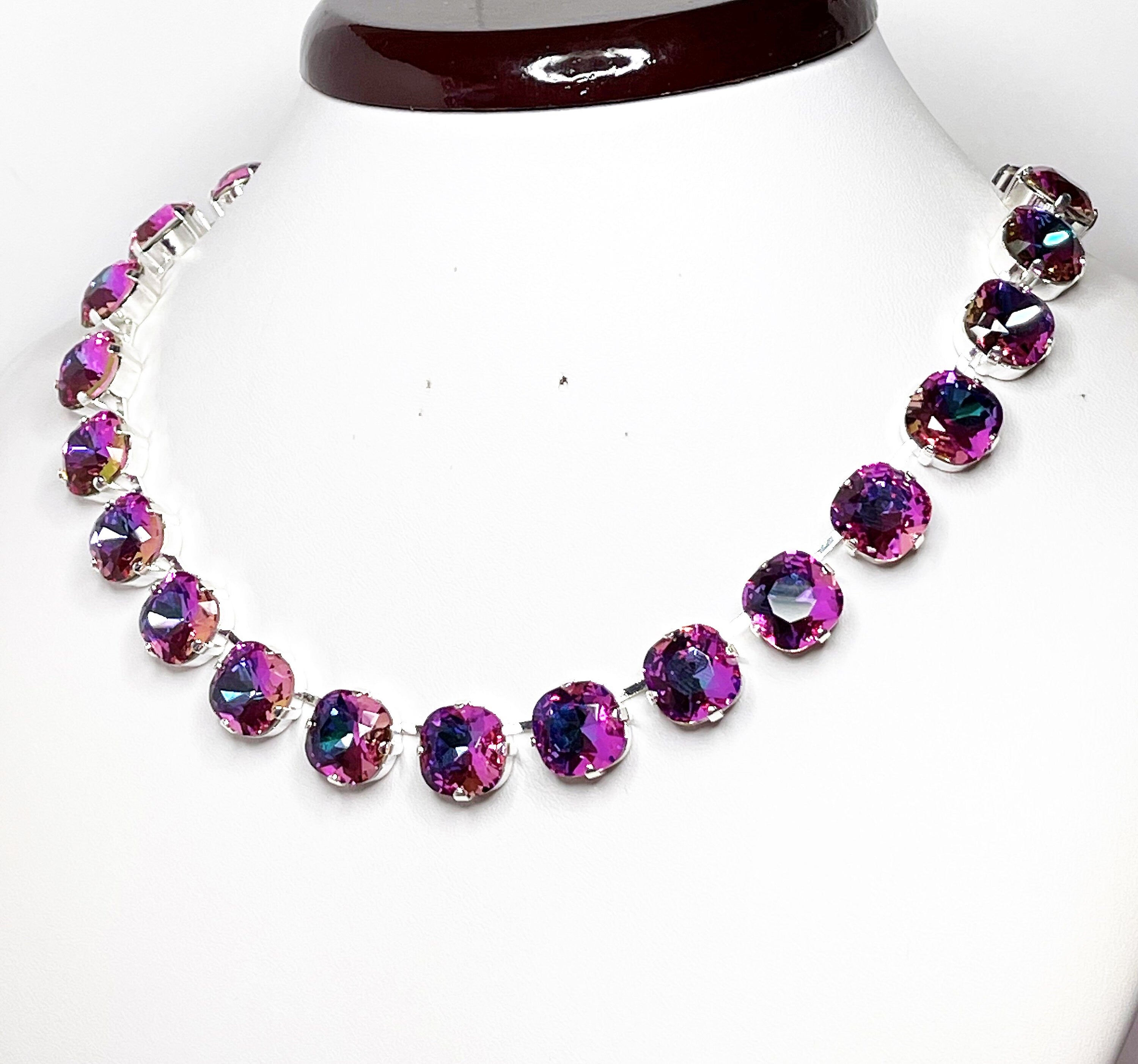 Purple Georgian Collet Crystal Chokers | Anna Wintour Style