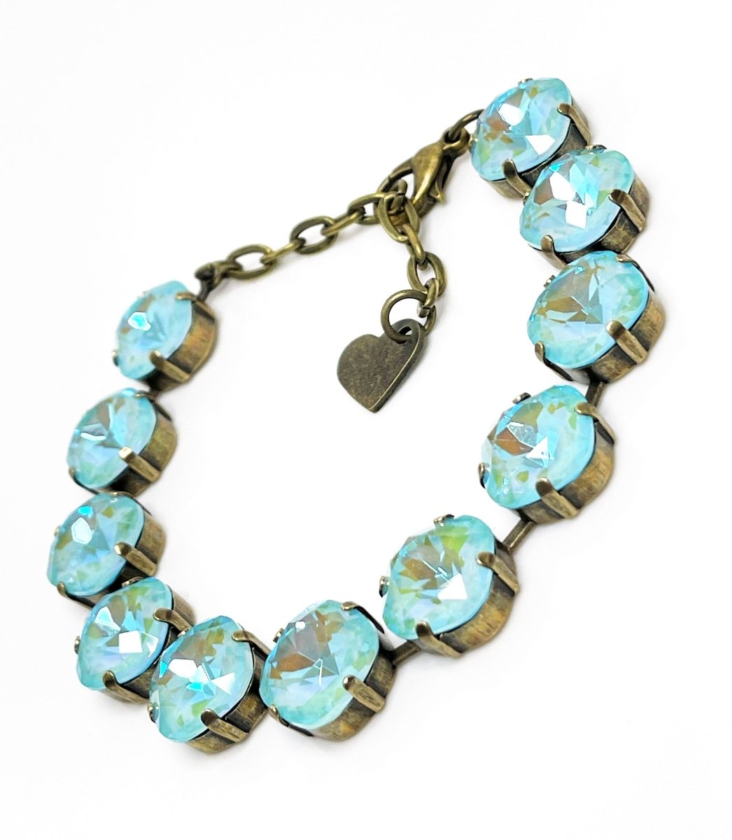 Baby Blue Crystal Tennis Bracelet | Wedding Bridesmaid Gift