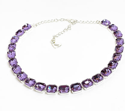 Green Georgian Collet Necklace, Premium Crystal, Anna Wintour Style, Violet Riviere, Red Statement Necklace, Layering Chokers