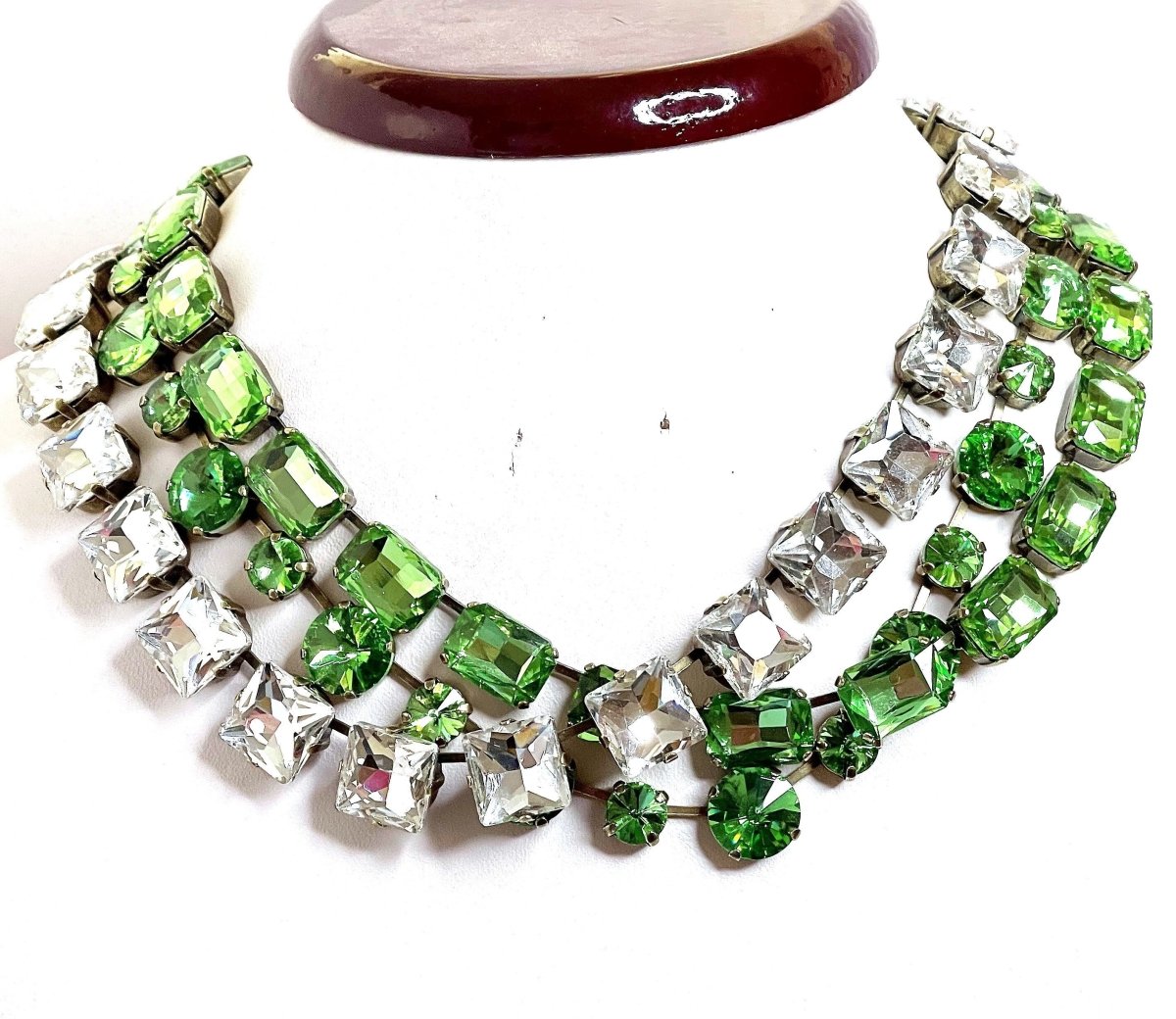 Peridot Clear Crystal Necklaces | Statement Chokers