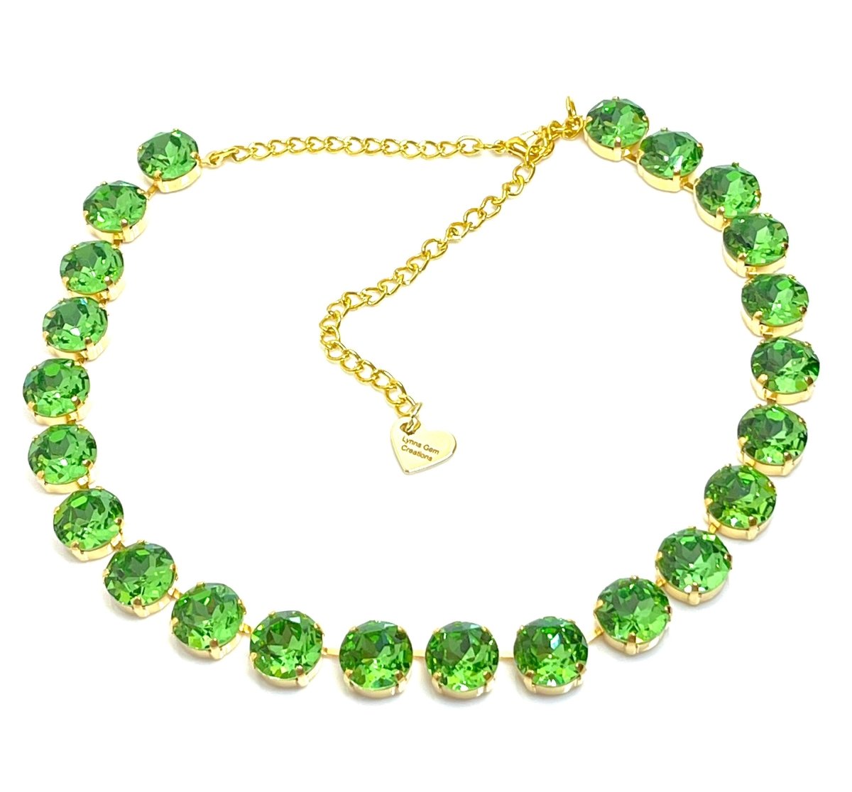 Mint Green Clear Georgian Collet Necklaces | Anna Wintour Style
