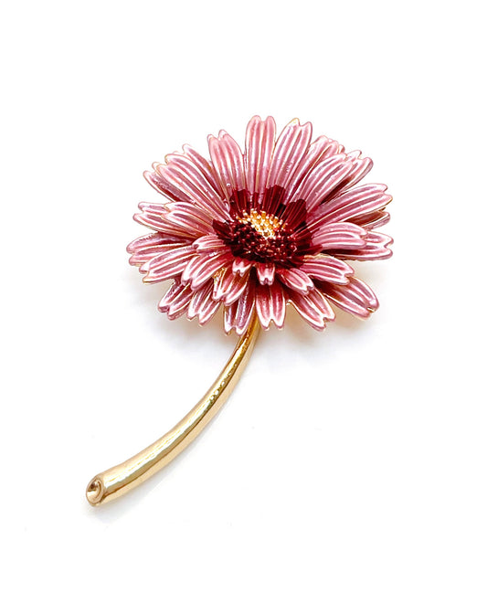 Products Pretty Pink Daisy Brooch | Ombre Pink Flower Jacket Pin
