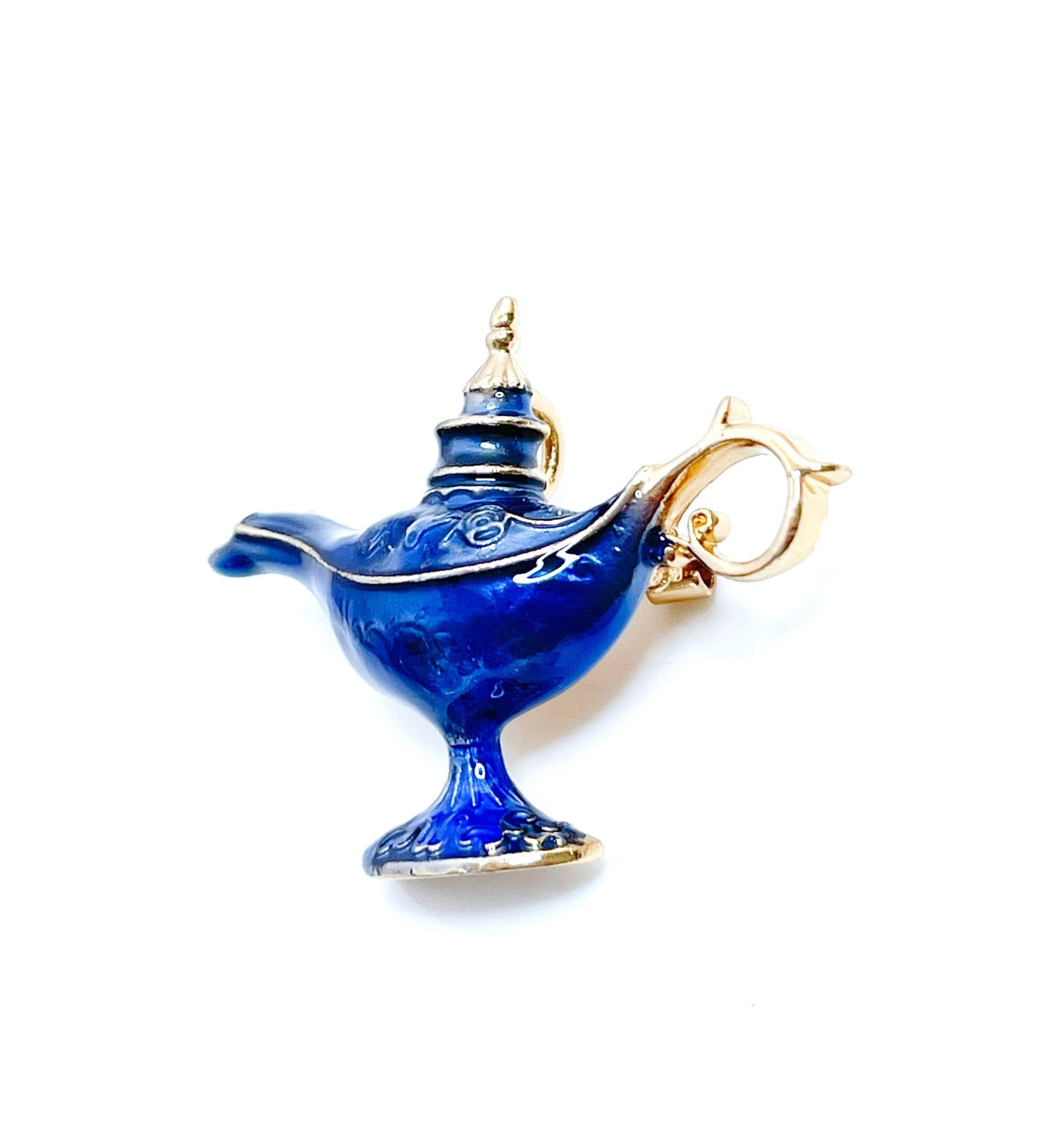 Fun Magical Lamp Brooch | Blue Aladdin Storybook Lamp