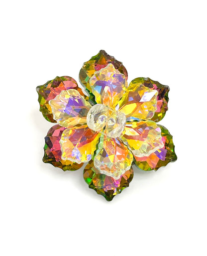 Sparkly Crystal Flower Brooch, Crystal Daisy Pin, Statement Brooch, Very Sparkly Jacket Pin, Brooches For Women