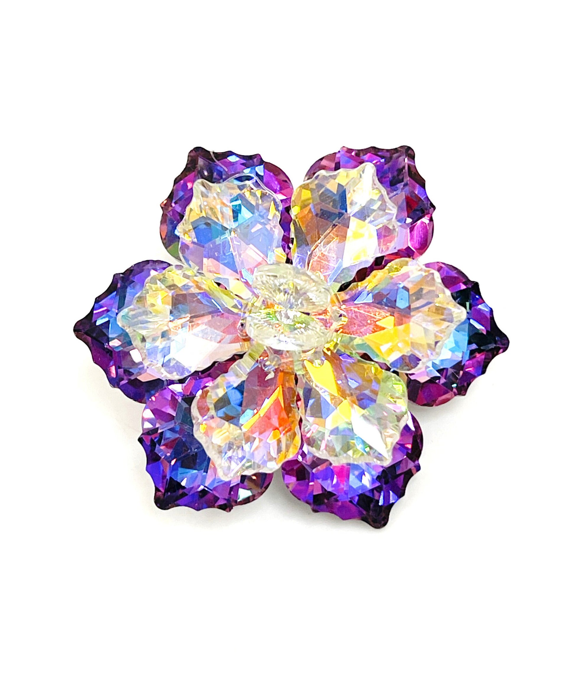 Sparkly Crystal Flower Brooch, Crystal Daisy Pin, Statement Brooch, Very Sparkly Jacket Pin, Brooches For Women