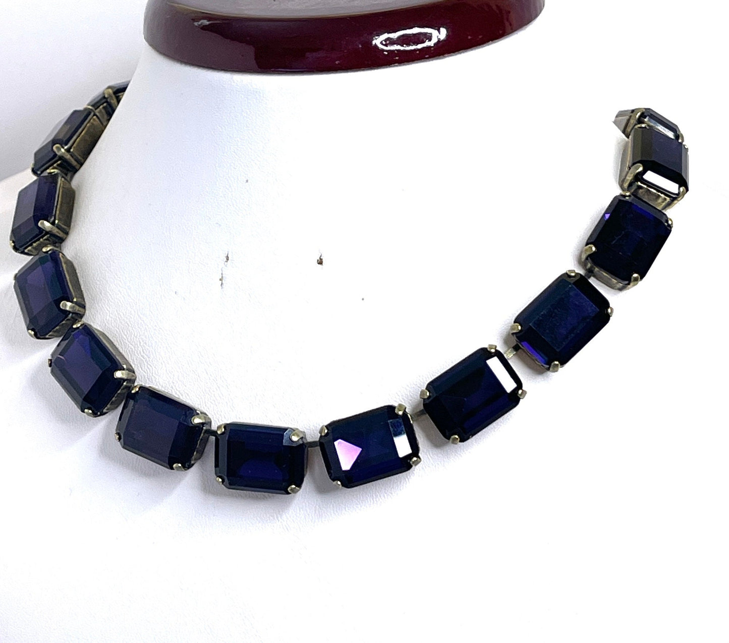 Purple Pink Georgian Collet Necklaces, Gold Crystal Choker, Anna Wintour Style, Riviere Necklace, Necklaces for Women