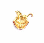 Fun Cup Cake with Snowman Xmas Brooch, Food Brooch, Festive Enamel Cake Pin, Jacket Scarf Pin, Brooches For Women