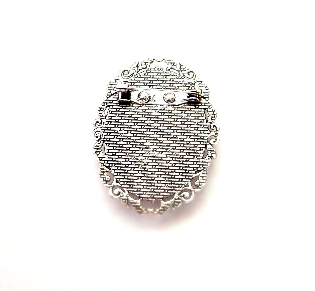 Vintage Style Cameo Brooch, Victorian Lady Portrait Brooch, Silver Plated, Lady with Flower Hat, Stylish Cameo Pin, Brooches For Women